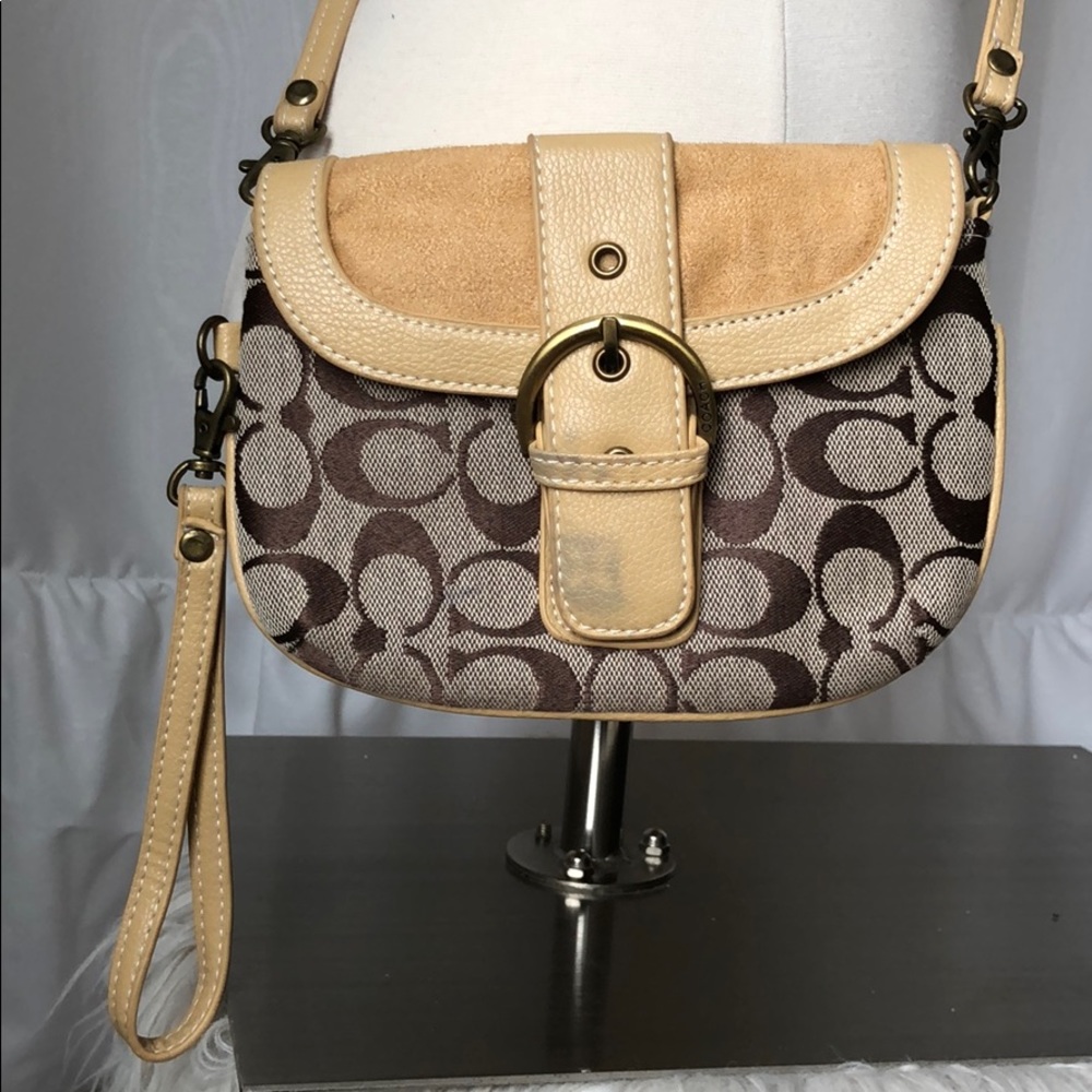 Coach crossbody bag and wristlet
